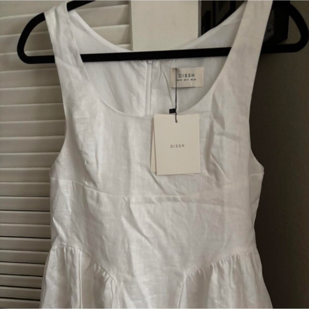 DISSH Ibiza White Linen Maxi Dress - Picture 3 of 6